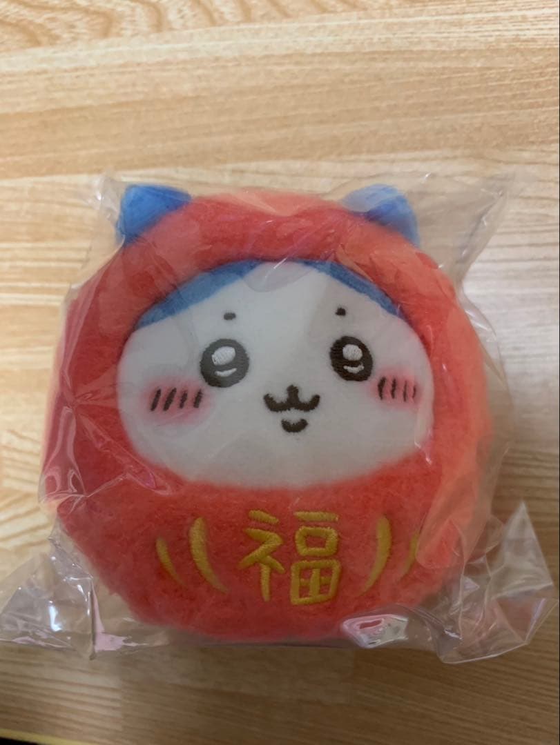 招福！ハチワレぬいぐるみS マスコット　 だるまになっちゃった！