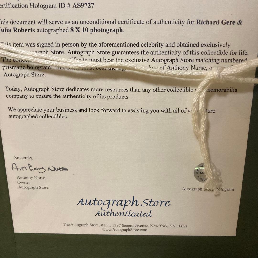 【世界に一つ】プリティーウーマン直筆サイン入りフォトフレーム