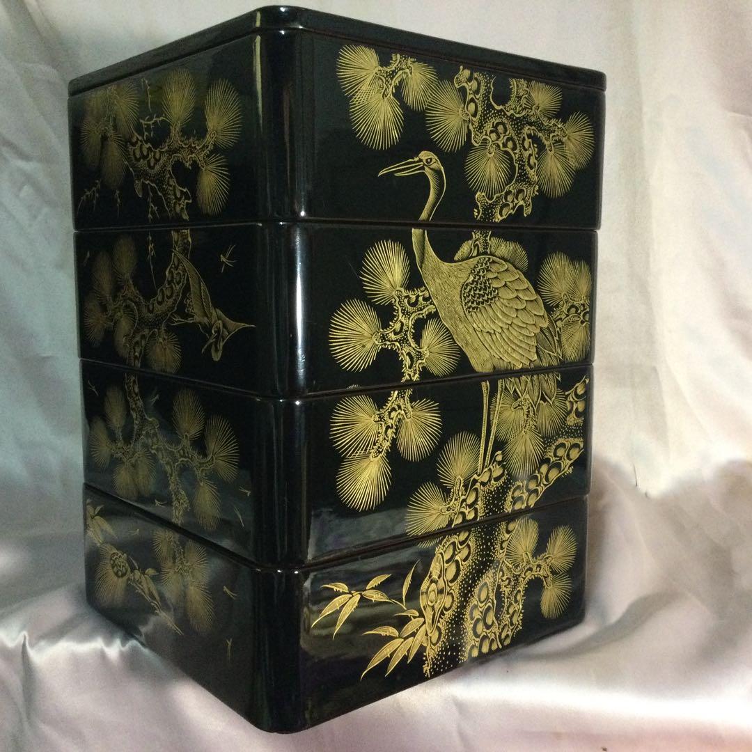 重箱本漆箱蓋2枚付きーNO511・お宝クラスの最高品物です。
