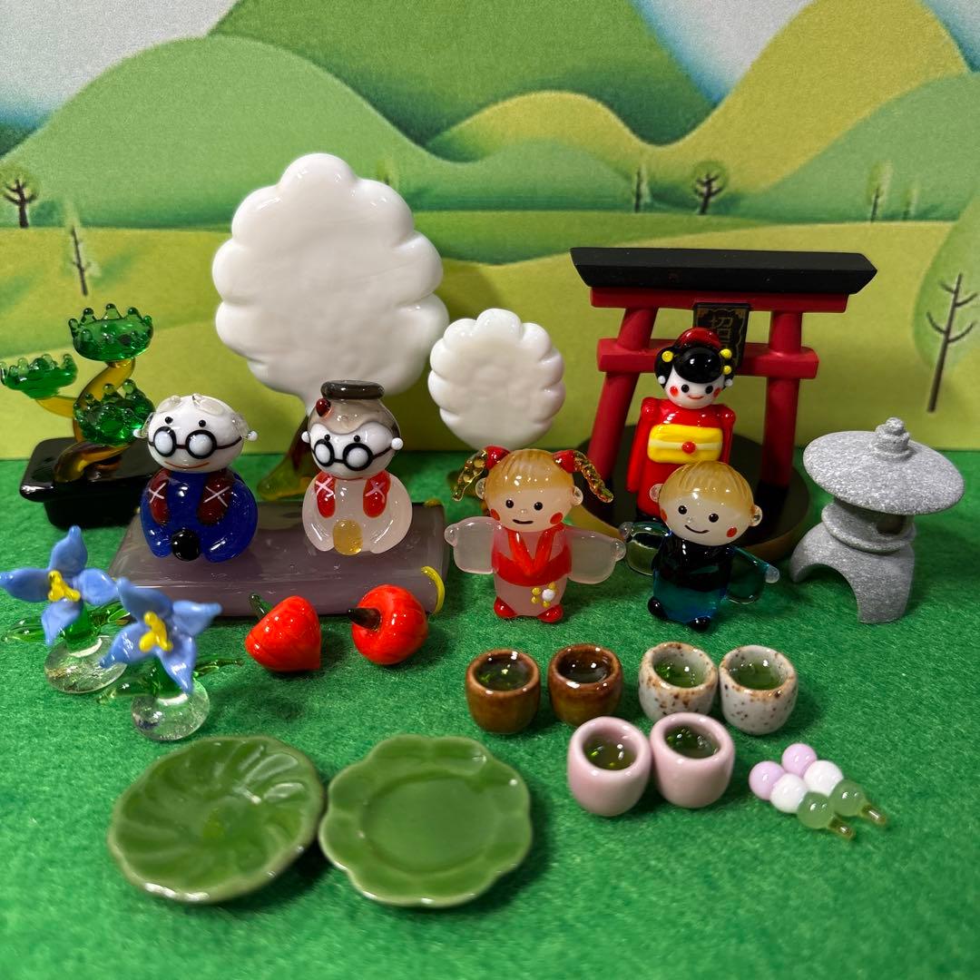 とも　ガラス細工　ミニチュア