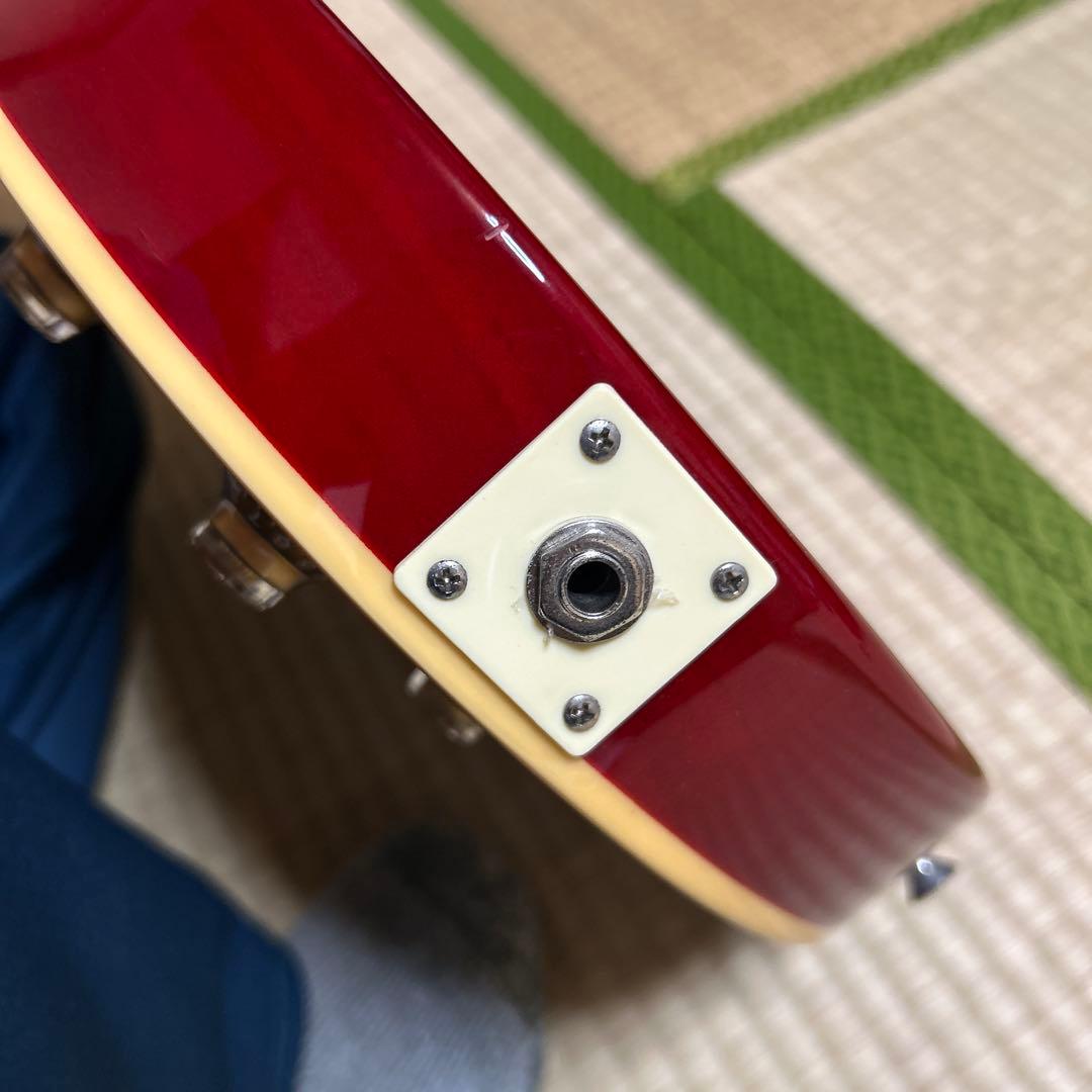 Burny バーニー レスポールタイプ エレキギター オレンジ※テールピース欠品