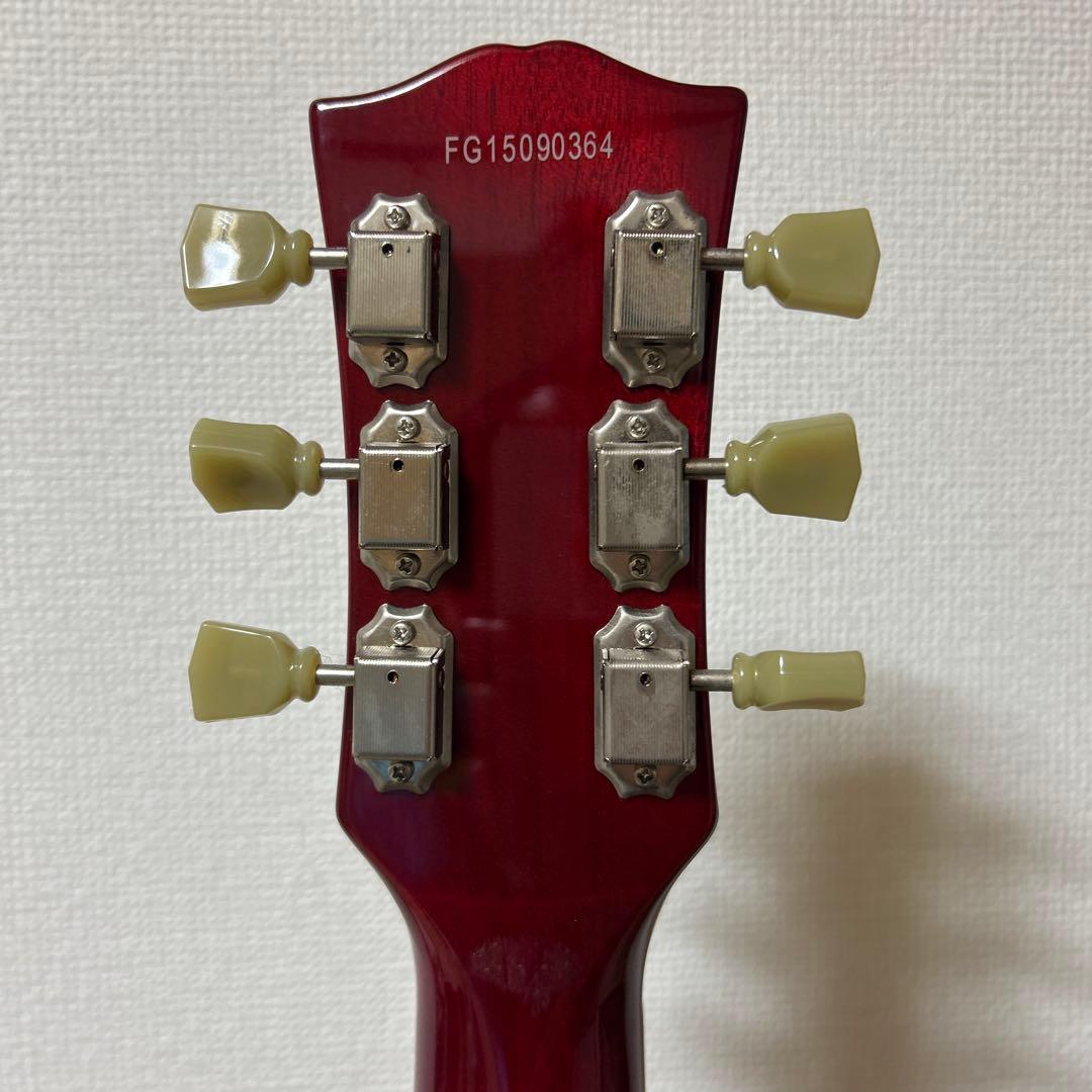 Burny バーニー レスポールタイプ エレキギター オレンジ※テールピース欠品
