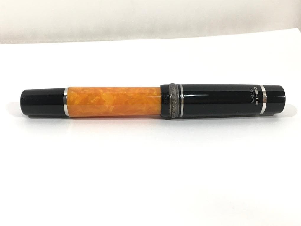 ○未使用品！ デルタ ドルチェビータ ミレニアム ミディアム M 万年筆 18金
