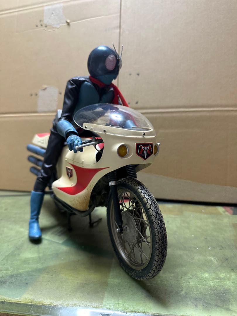 リアルアクションヒーローズ DX 仮面ライダー旧1号 & サイクロン号