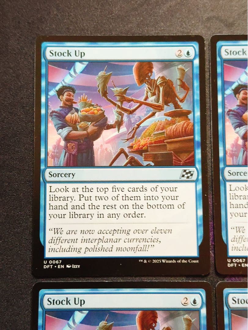 食糧補充　英語　4枚セット