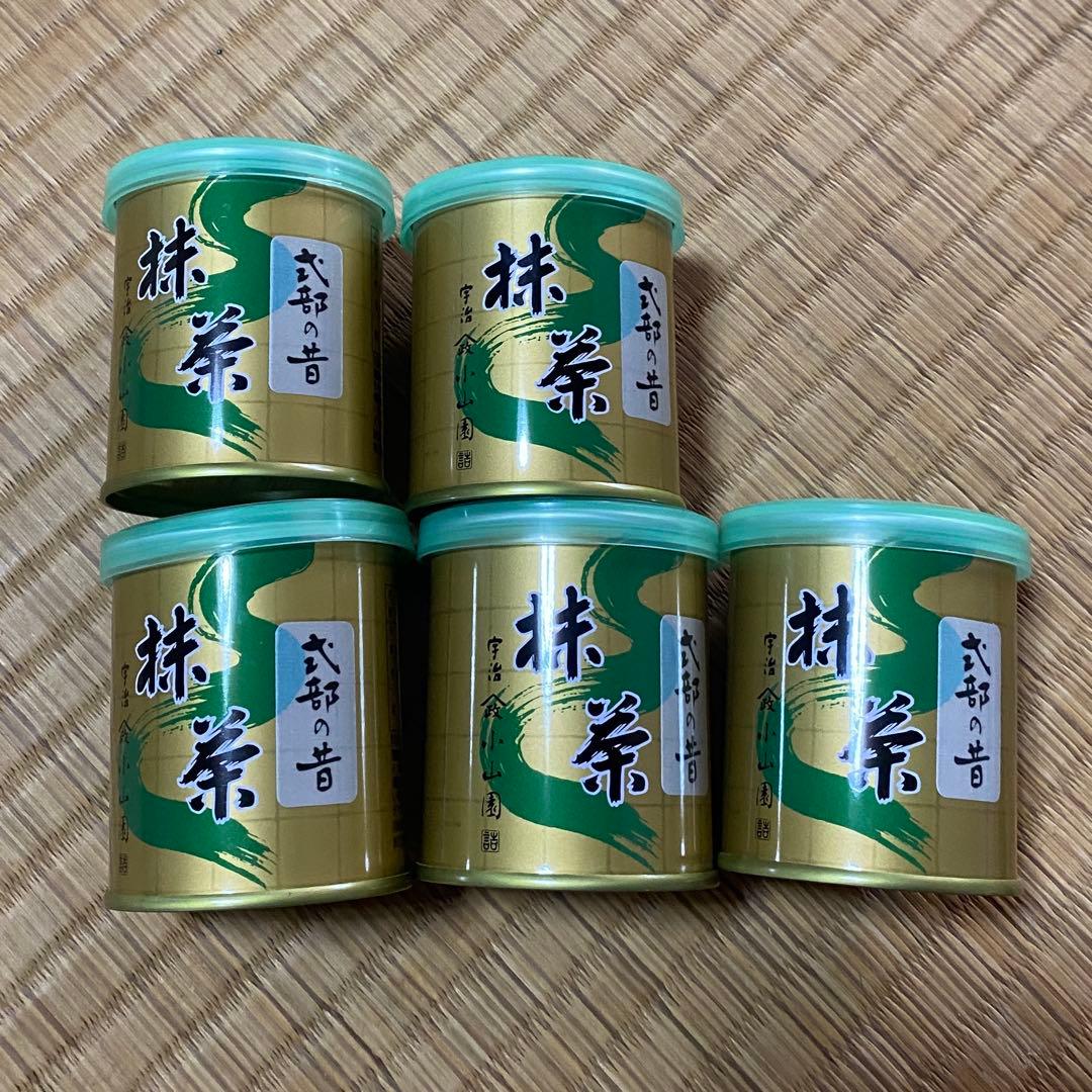 抹茶5個セット 山政小山園　式部の昔　30g缶入り　5缶