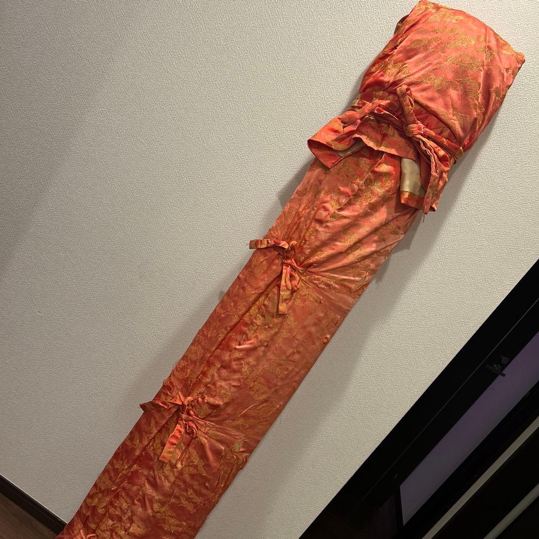 琴 箏 13弦 並甲 上角巻 蒔絵 すだれ彫　鶴　日の丸