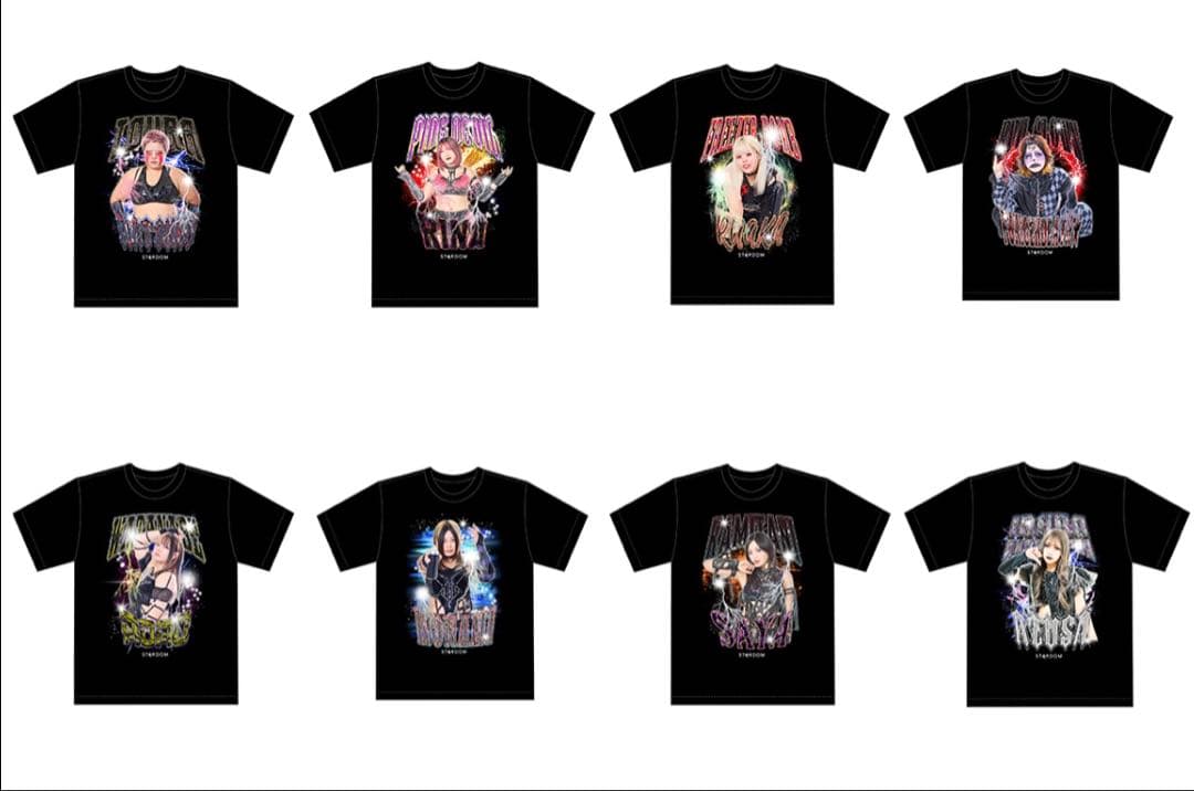 上谷沙弥　ラップTシャツ L スターダム　女子プロレスラー　公式