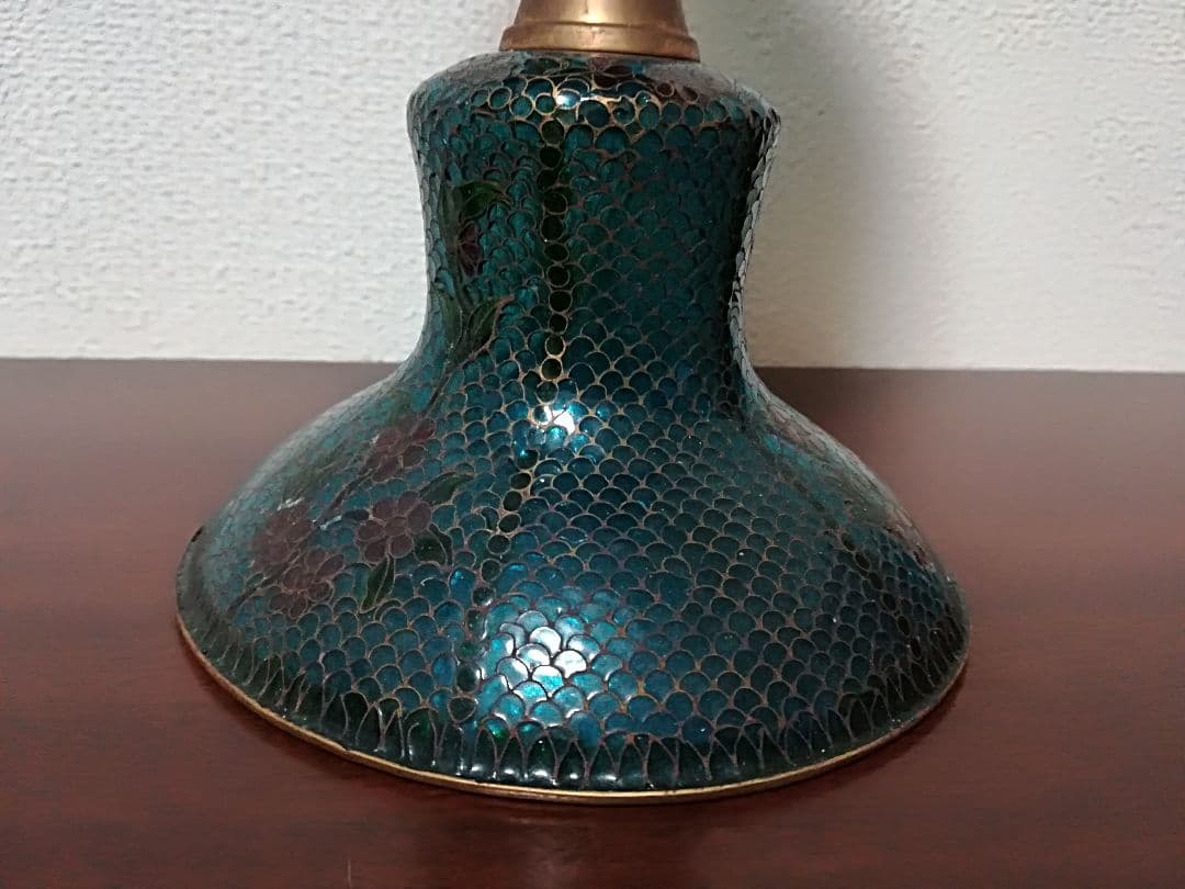 ⭐️レア物！薄胎 七宝焼 灯り 照明 燭台？尾張 名古屋 中国美術工芸品 骨董品