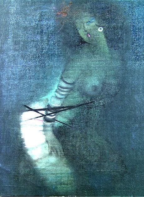 油絵 菅家令子 絵 絵画インテリア 額付(銀) F4-152023 人物 女性像