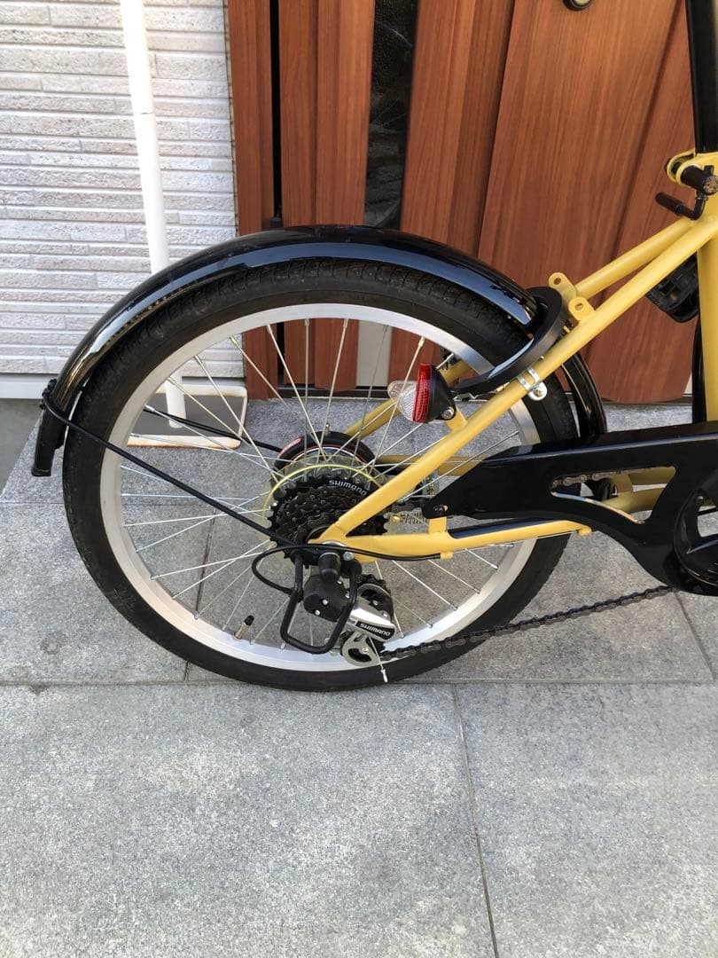 Crew 折り畳み自転車　ギア　ライト　鍵　前バスケット付き　20インチ