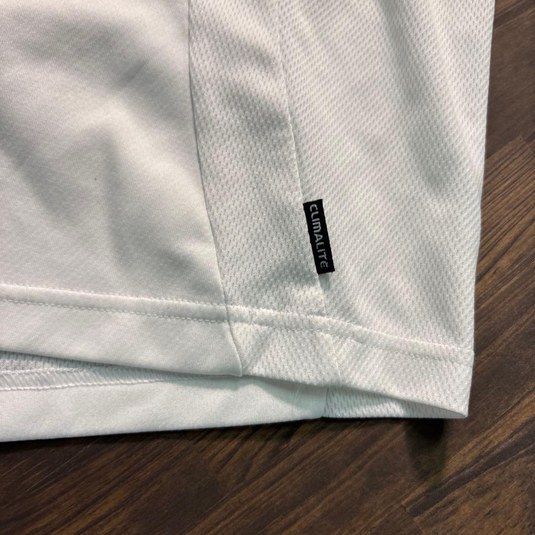8BS1 adidas ロゴプリント長袖Tシャツ　トレーニングウェア古着