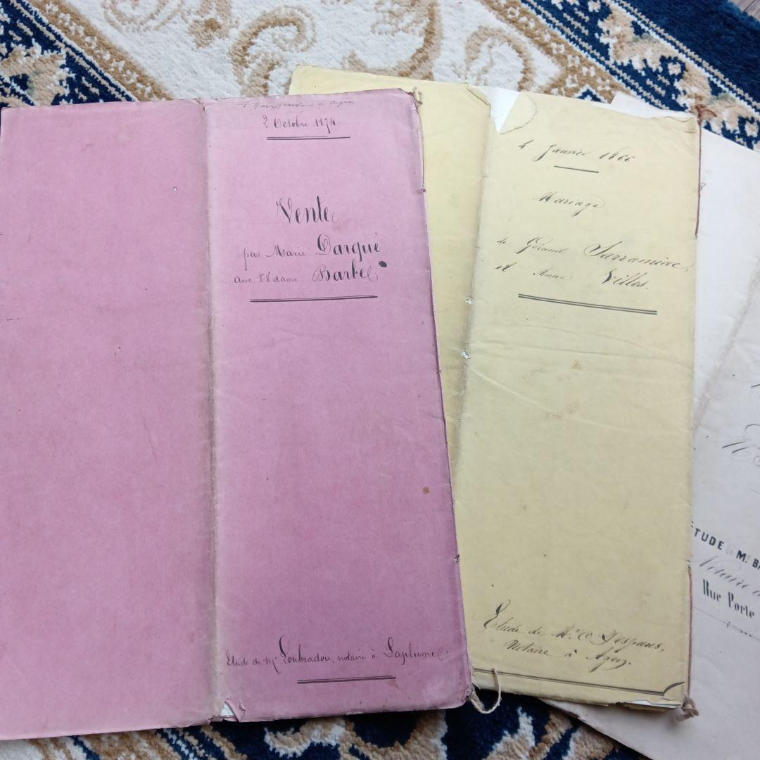 ジャンクジャーナル素材として♪ビンテージ　とても古い書類