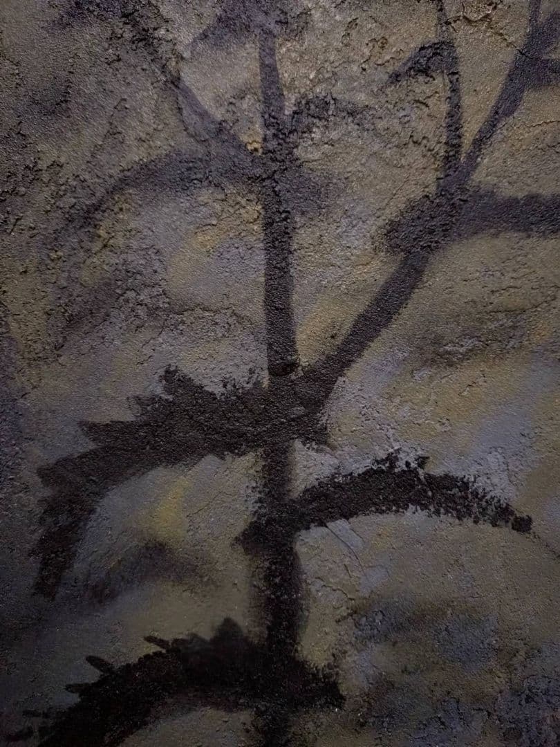 【F10号】香月泰男【花】手描き作品/表裏サイン有/油彩/油絵/岩彩/額縁/逸品