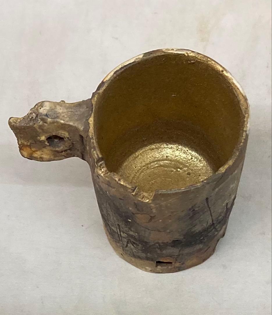 B331s コーヒーカップ　一組　作者不詳　変形　モダンアート