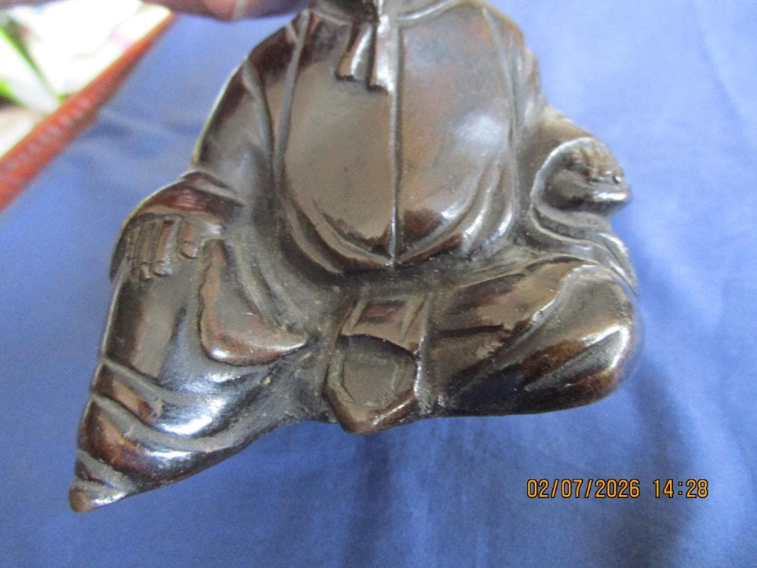 古銅　東京銅器　置物　時代物　金属製　1体