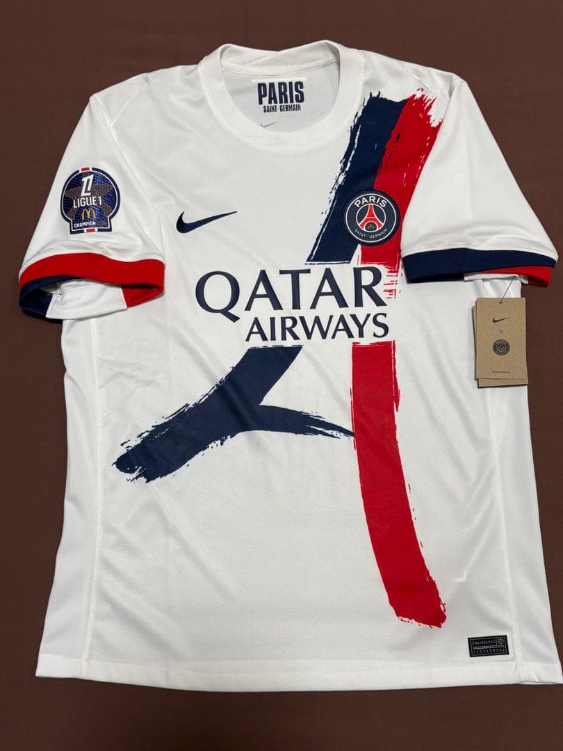 新品　正規品　PSG　アウェイ　フルスポンサーマーキング　パッチ付き