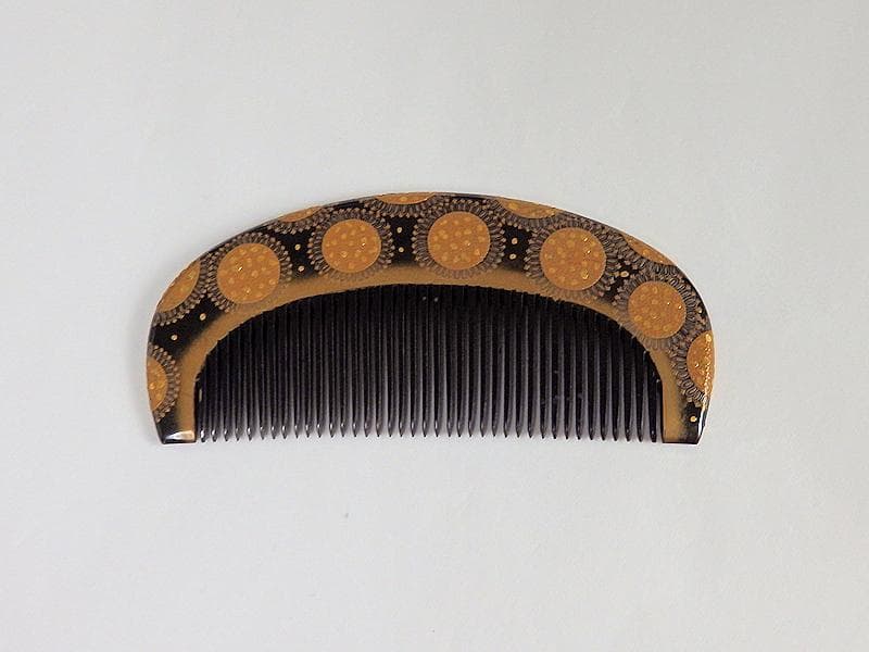 和装アクセサリー　アンティーク 櫛・笄セット　切金入蒔絵　C559A-fbeo