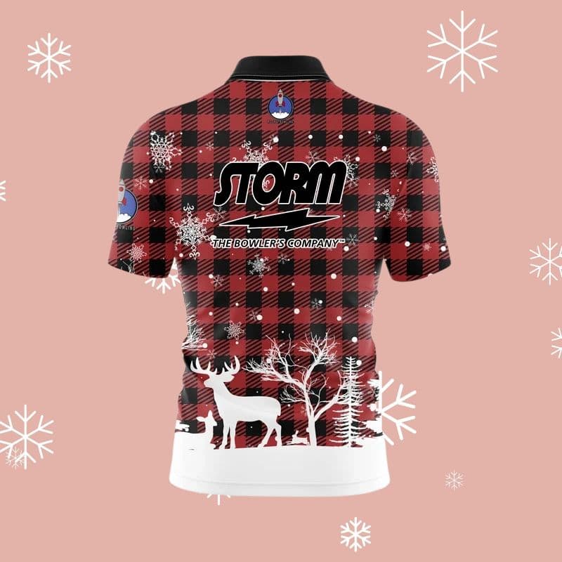 ✨新品✨ボウリングウェア　サイズ2XL　ストーム　レッド　チェック　大きめ