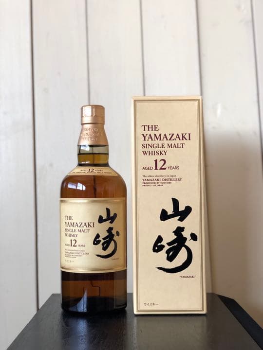 サントリー山崎１２年　シングルモルト【旧ラベル箱付/未開封】