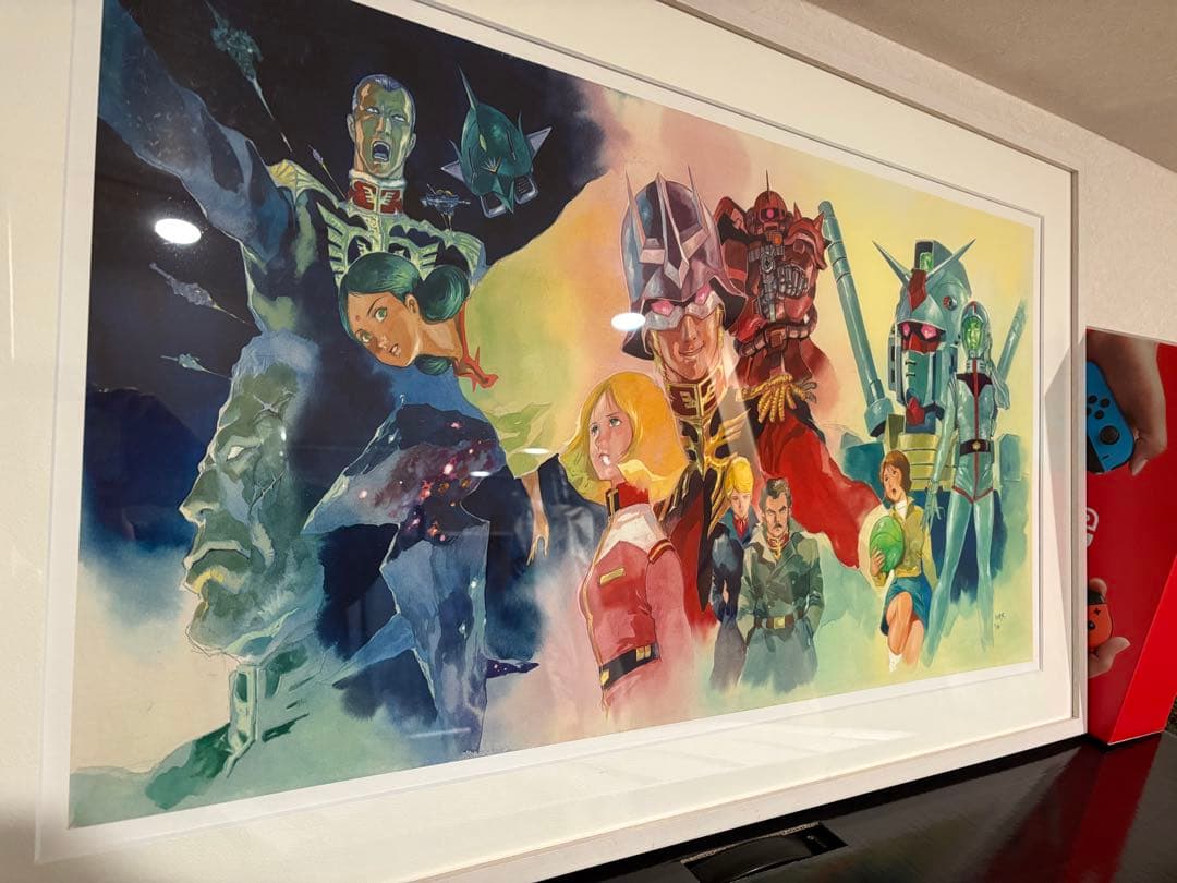 ガンダム・ 水彩画額装アート