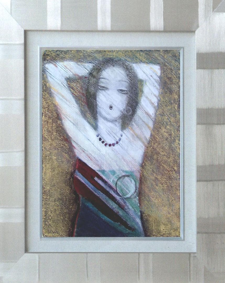 油絵 菅家令子 絵 絵画 インテリア F3-32023 愛しい女たち