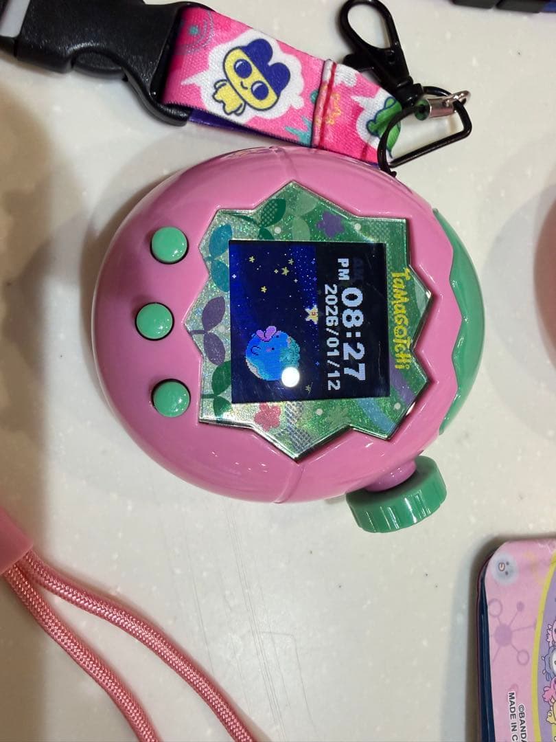 ストラップ付き　たまごっちパラダイス　ピンクランド