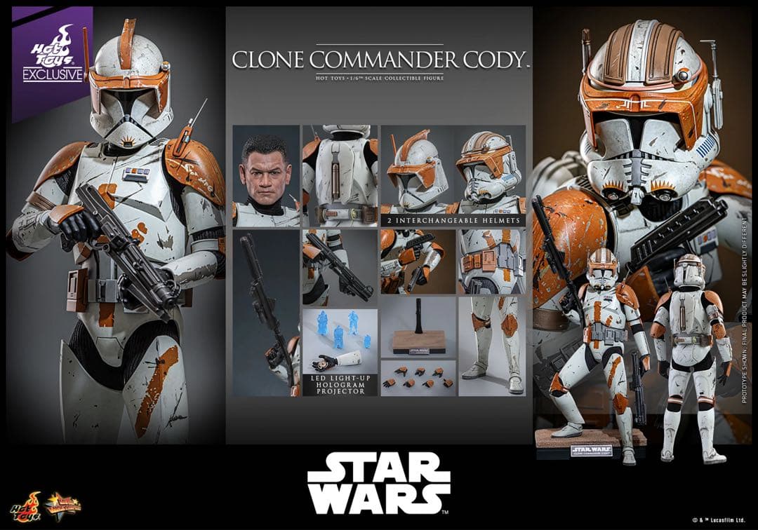 ホットトイズ スター・ウォーズ コマンダー・コーディ　フェイズ1ヘルメット付き