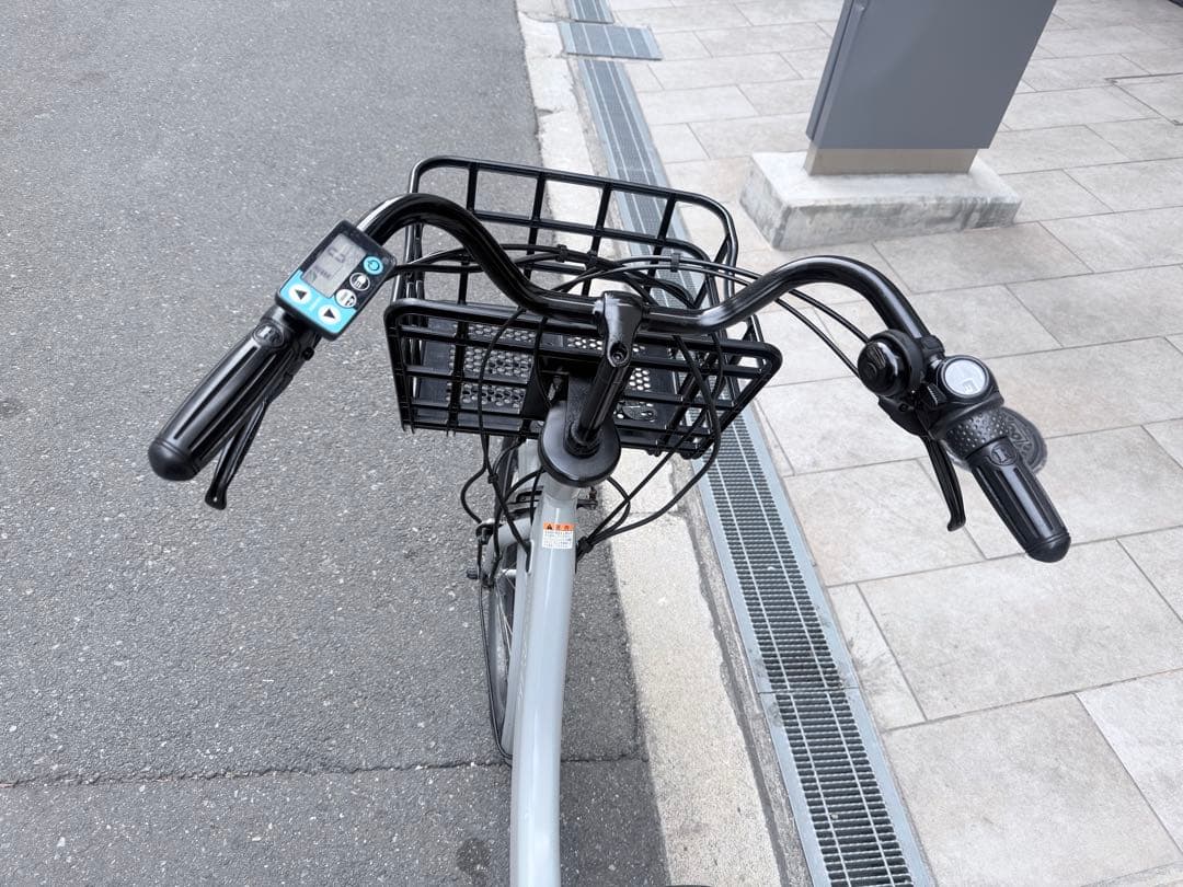 大阪府　子供乗せ　ヤマハ　電動アシスト自転車 チャイルドシート付き グレー