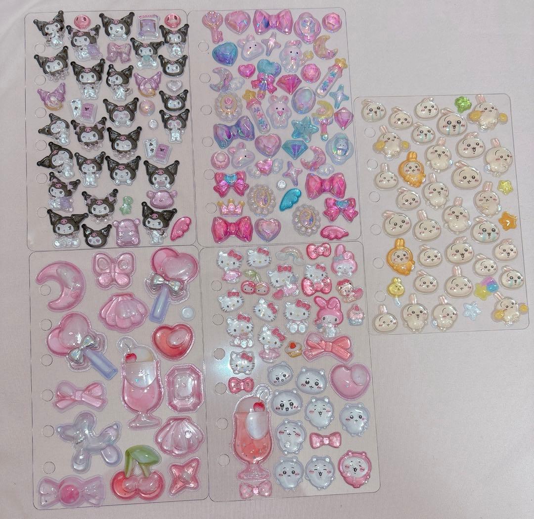 超大量 シール帳 完成品 おすそわけ サンリオ ちいかわ ボンボンドロップシール