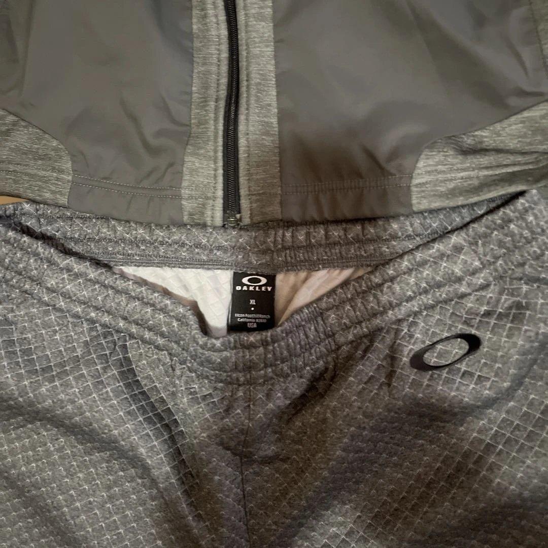 OAKLEY グレー チェック柄 ジャージ上下セット