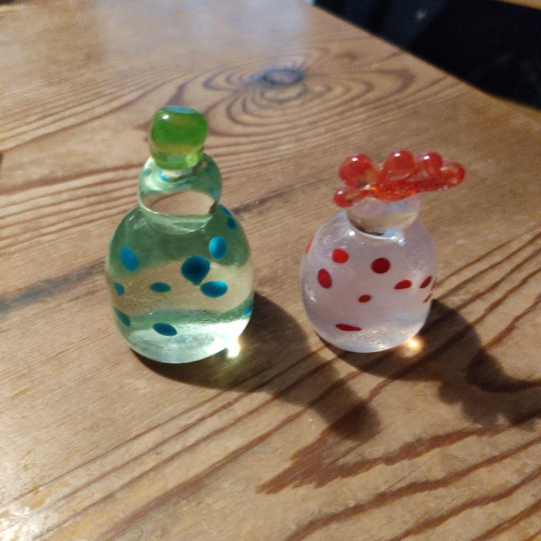 ハンドメイド　ガラスのお雛様