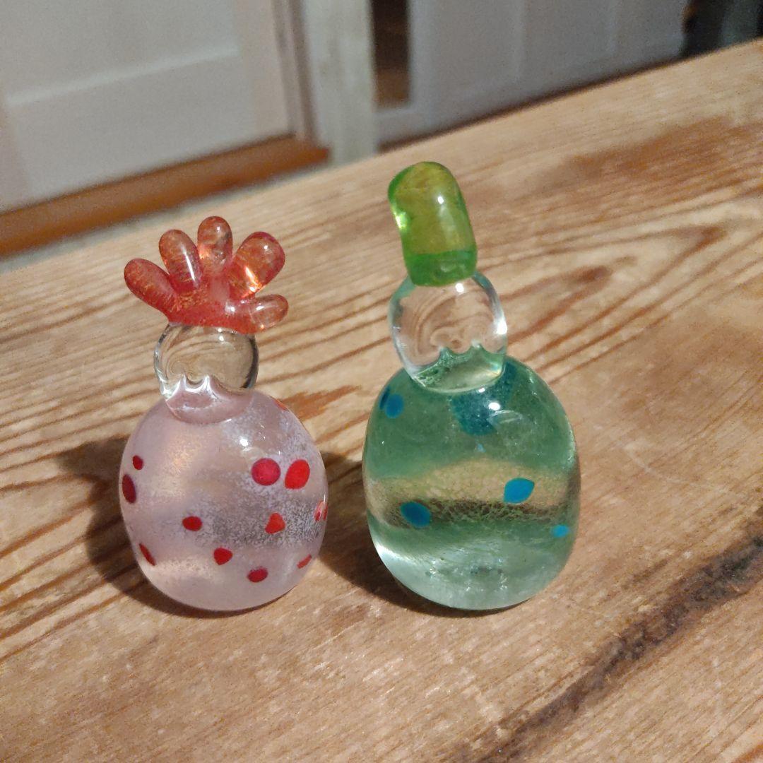 ハンドメイド　ガラスのお雛様