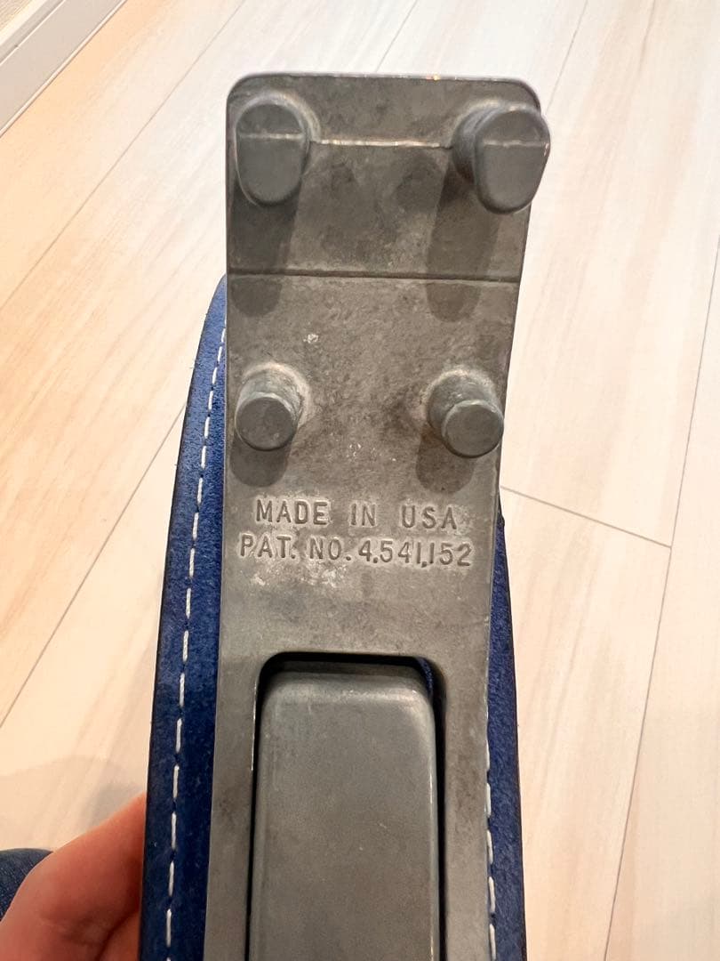 INZER（インザー）パワーベルト レバーアクション　ブルー　前面ワイドタイプ