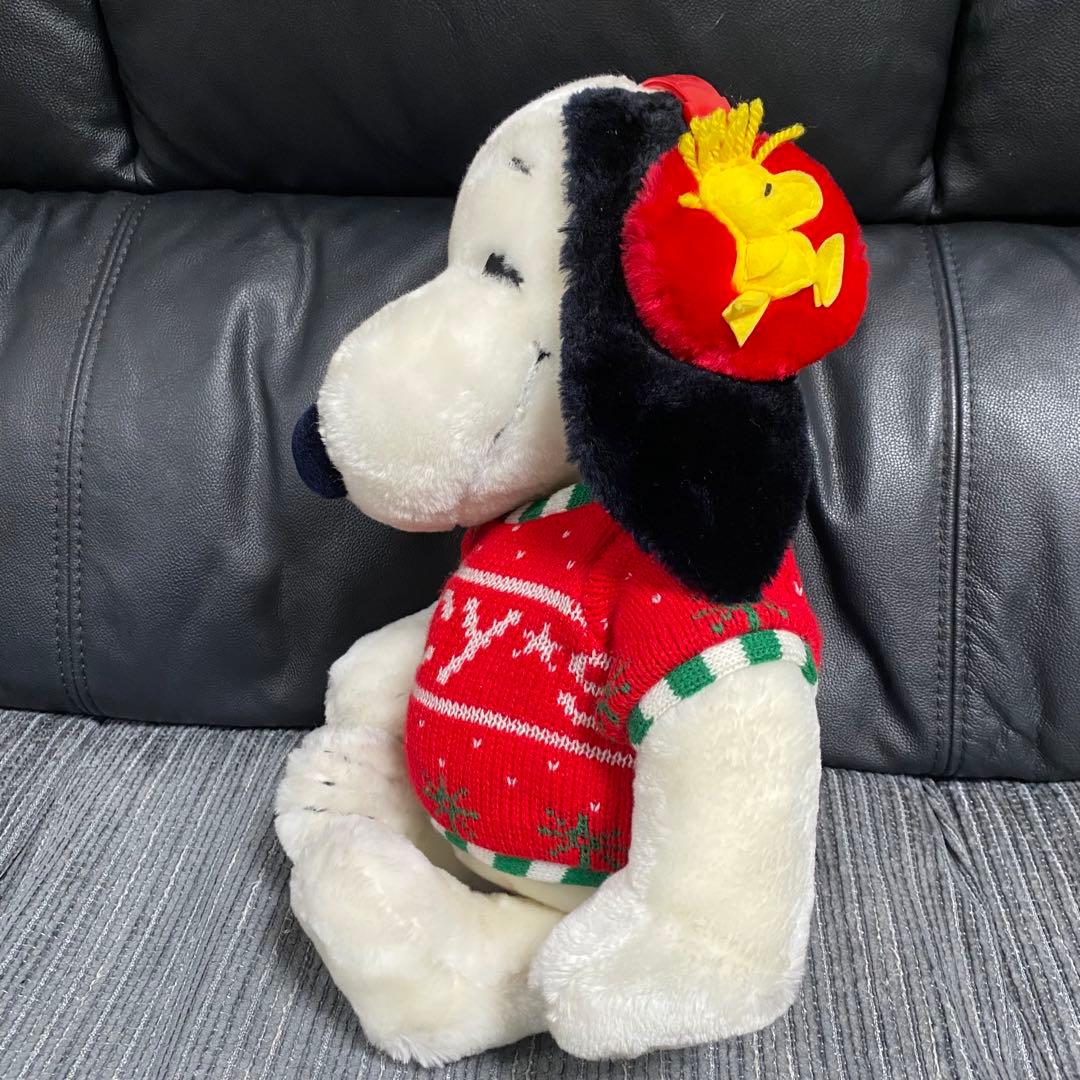 レア✨Macy's クリスマス　スヌーピー ぬいぐるみ　ヴィンテージ