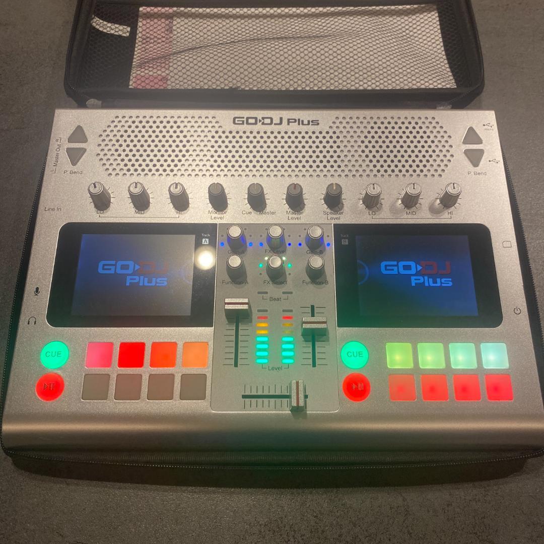 GO-DJ Plus DJコントローラー シルバー ミキサー　ケース付