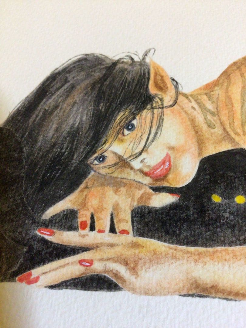 額 女豹に黒猫