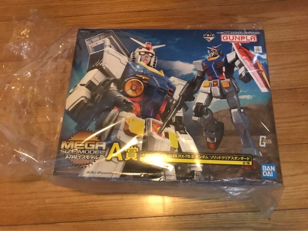 15日迄値下げ!ガンダム　一番くじA賞　1／48メガサイズモデル　ソリッドクリア