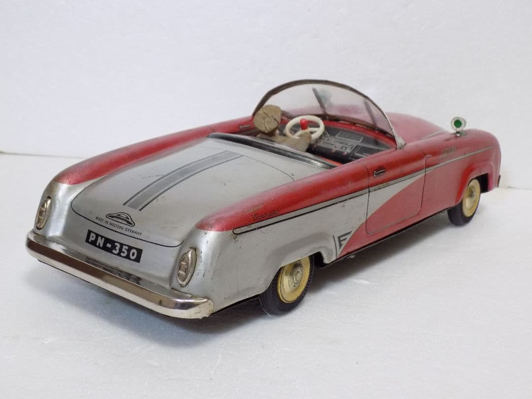 希少 西ドイツブリキ【クラッシックオープンカーPN-350　フリクション】動作品