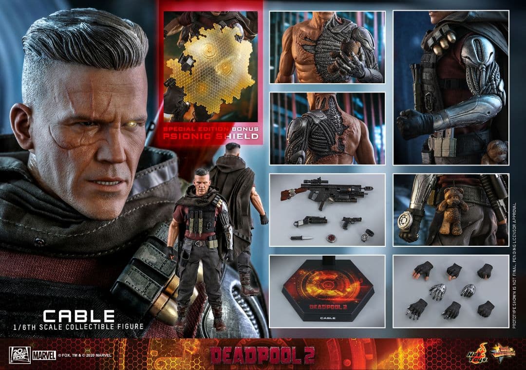 ホットトイズ 1/6ケーブル（デッドプール２）ボーナス版