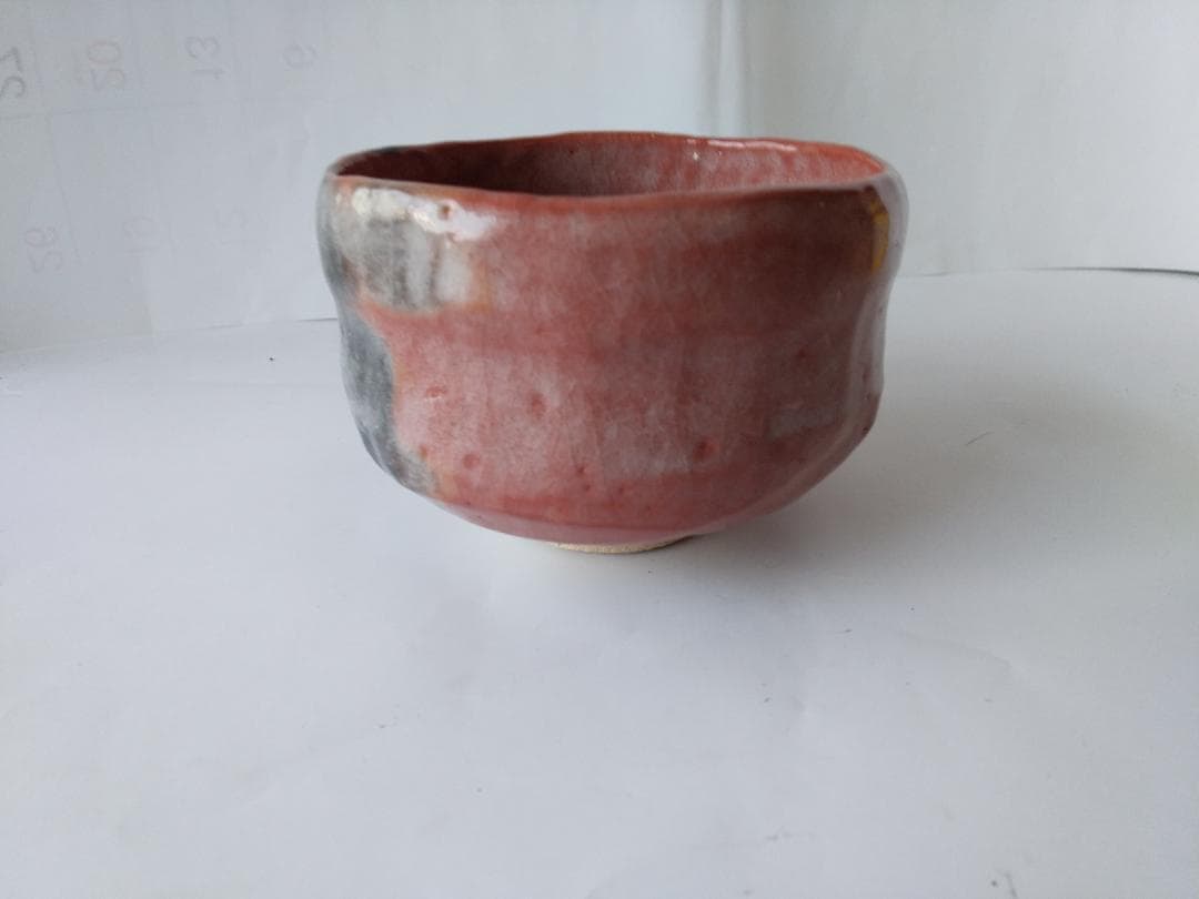 佐々木松楽 赤楽茶碗 茶碗 茶道具  抹茶碗 新品 未使用 です。