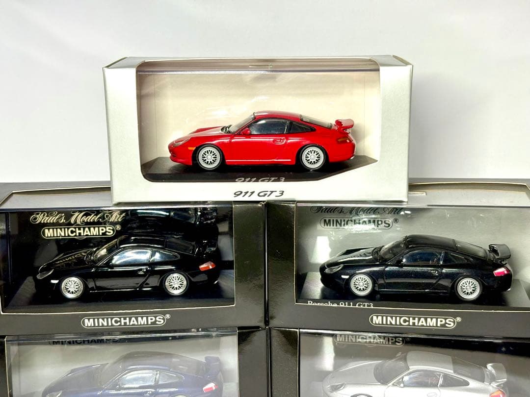 1/43 MINICHAMPS ミニカーポルシェ996前期型GT3CS 7台