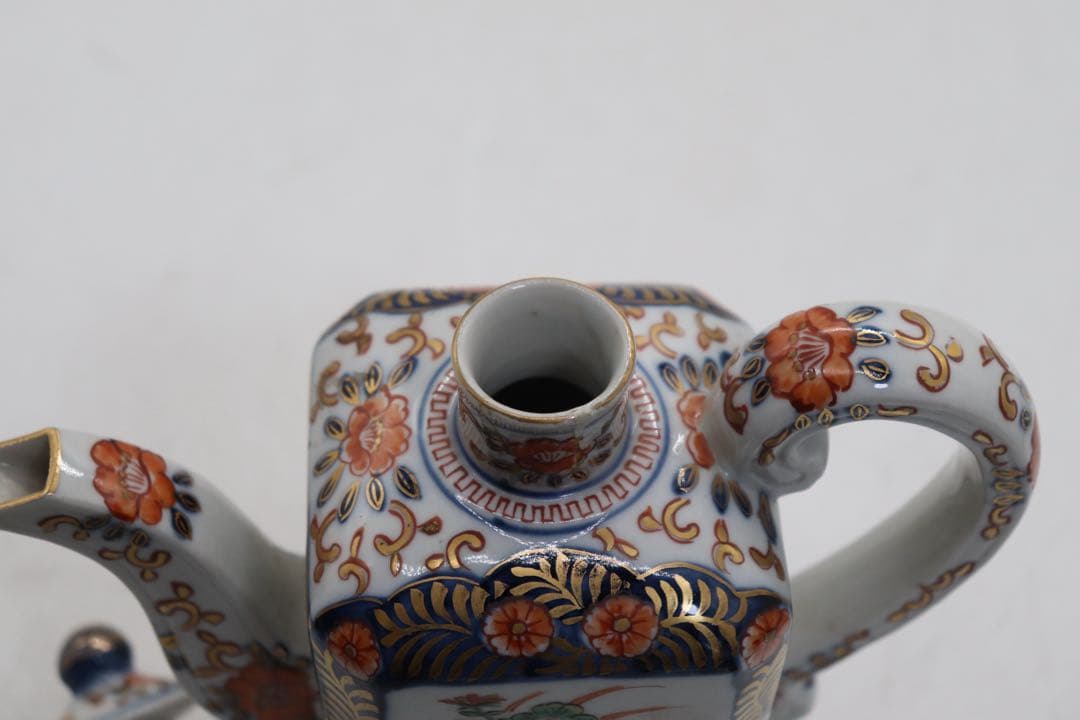 江戸　伊万里錦絵　水注　大明成化年製　送料込み250901