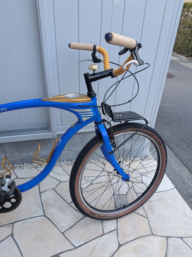 【パーツ追加】【お買得品】SCHWINNビーチクルーザー改クランカーカスタム中古