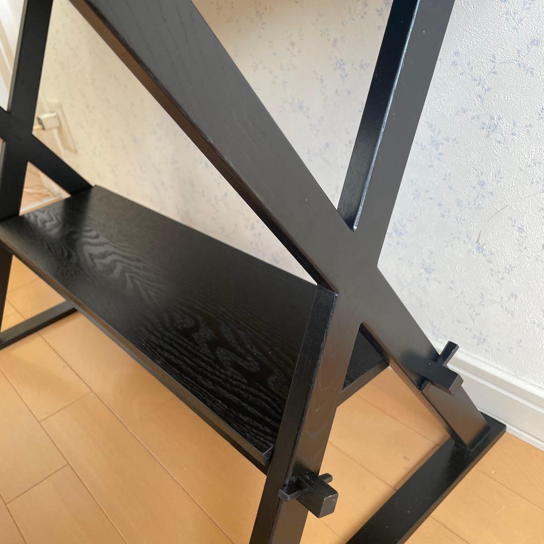 茶道具 組立式 立礼式 立礼卓 立礼棚 木製 黒塗 机 台 点茶 裏千家　喫架
