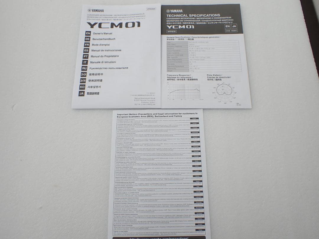 YAMAHA ヤマハ YCM01 コンデンサー マイク 音響機材　a
