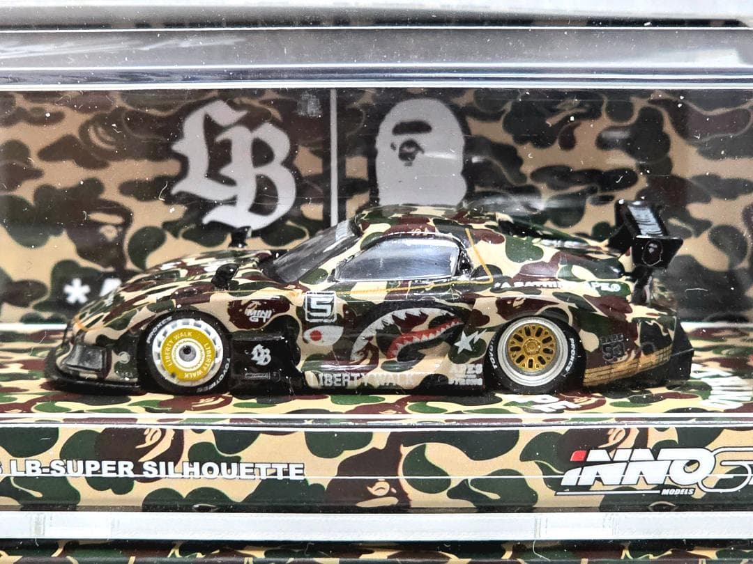 イノモデル INNO64 1/64 LBWK マツダ RX7 fd3s BAPE