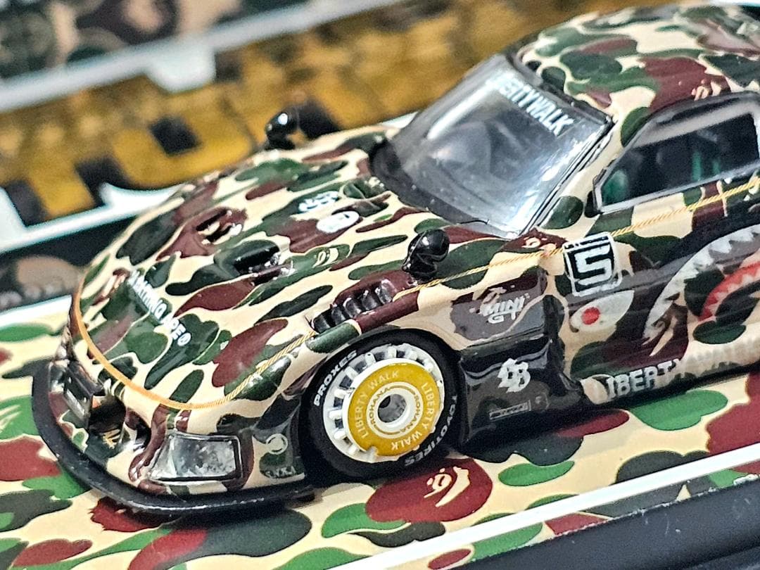 イノモデル INNO64 1/64 LBWK マツダ RX7 fd3s BAPE