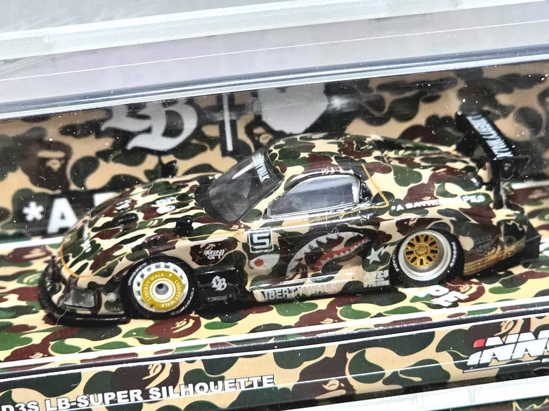 イノモデル INNO64 1/64 LBWK マツダ RX7 fd3s BAPE