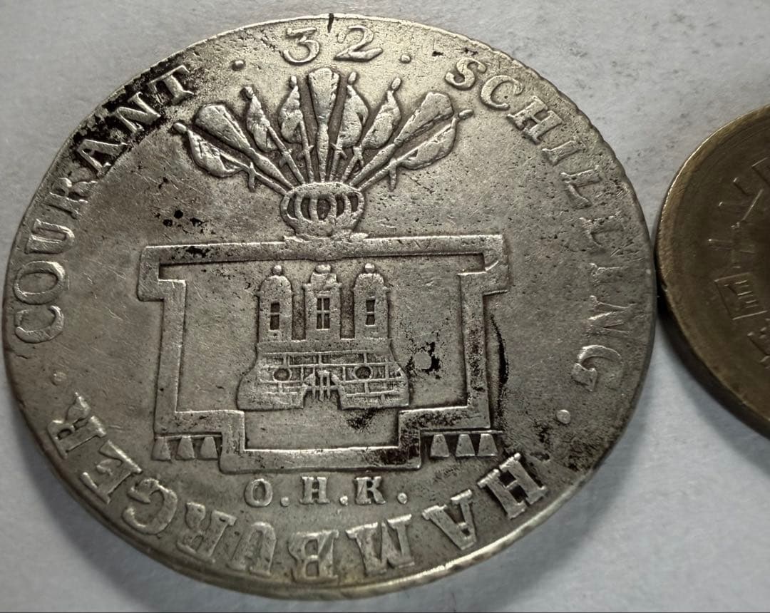 R*a様 1795年ドイツ　ハンブルク　フランシスコス3世 32シュリング銀貨